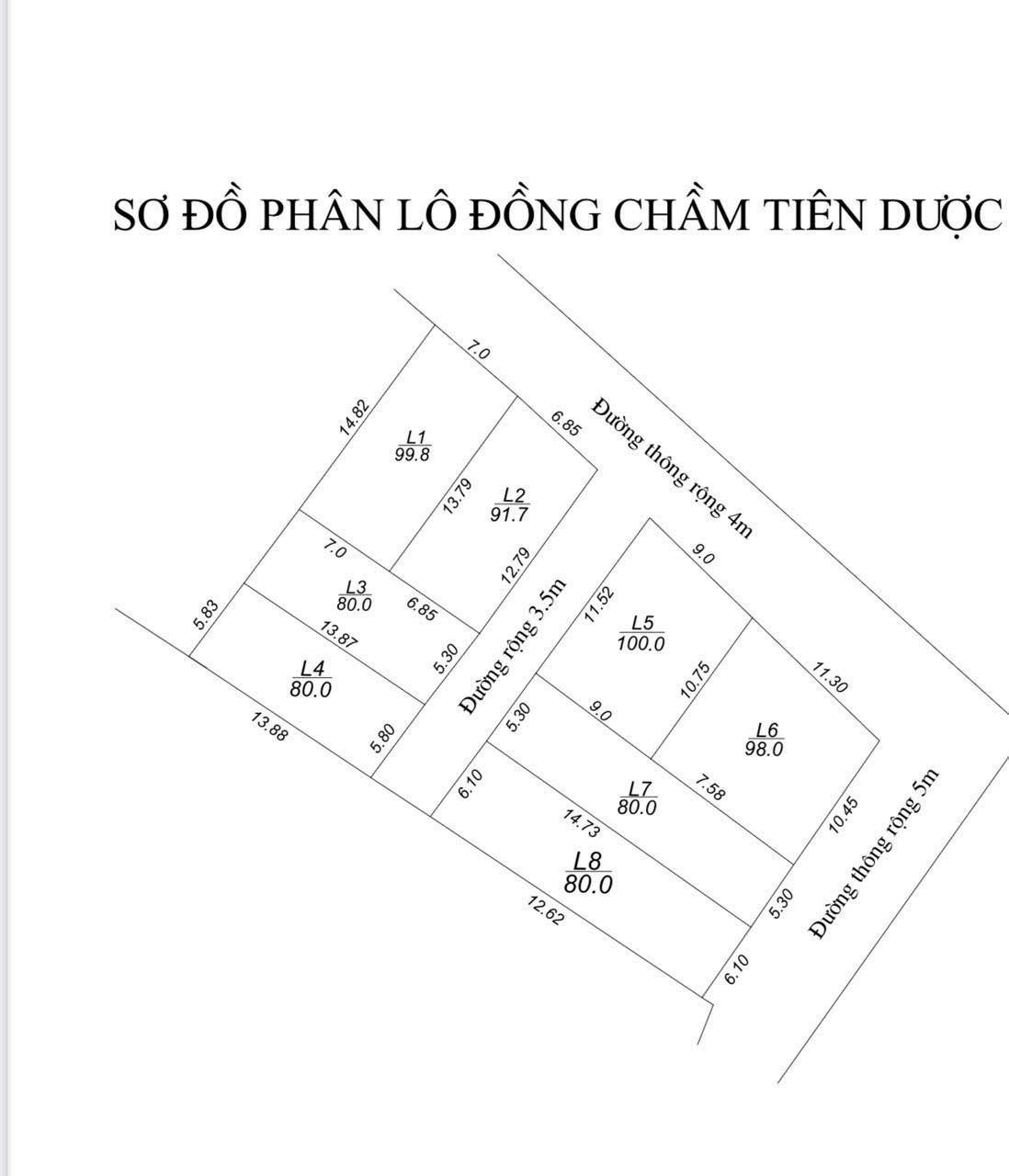 Mở bán hàng phân lô tại đồng chầm